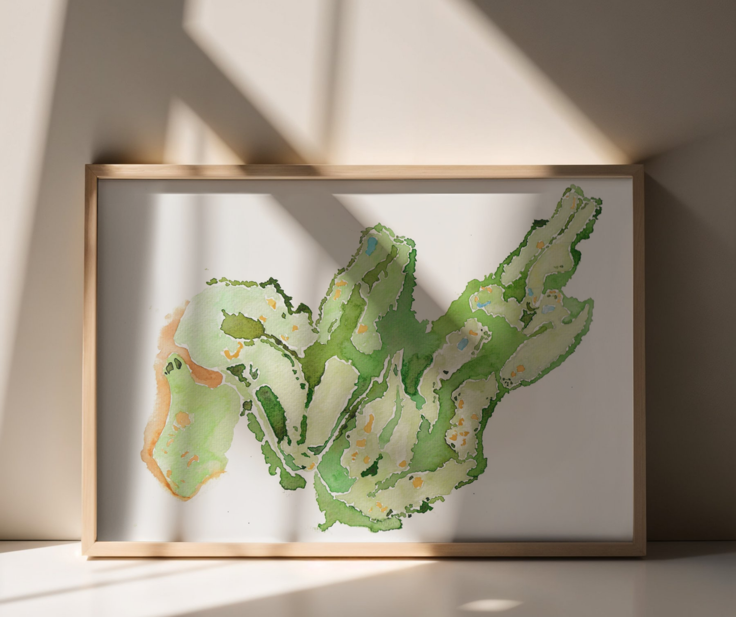 Custom Hand-Painted Golf Course Artwork