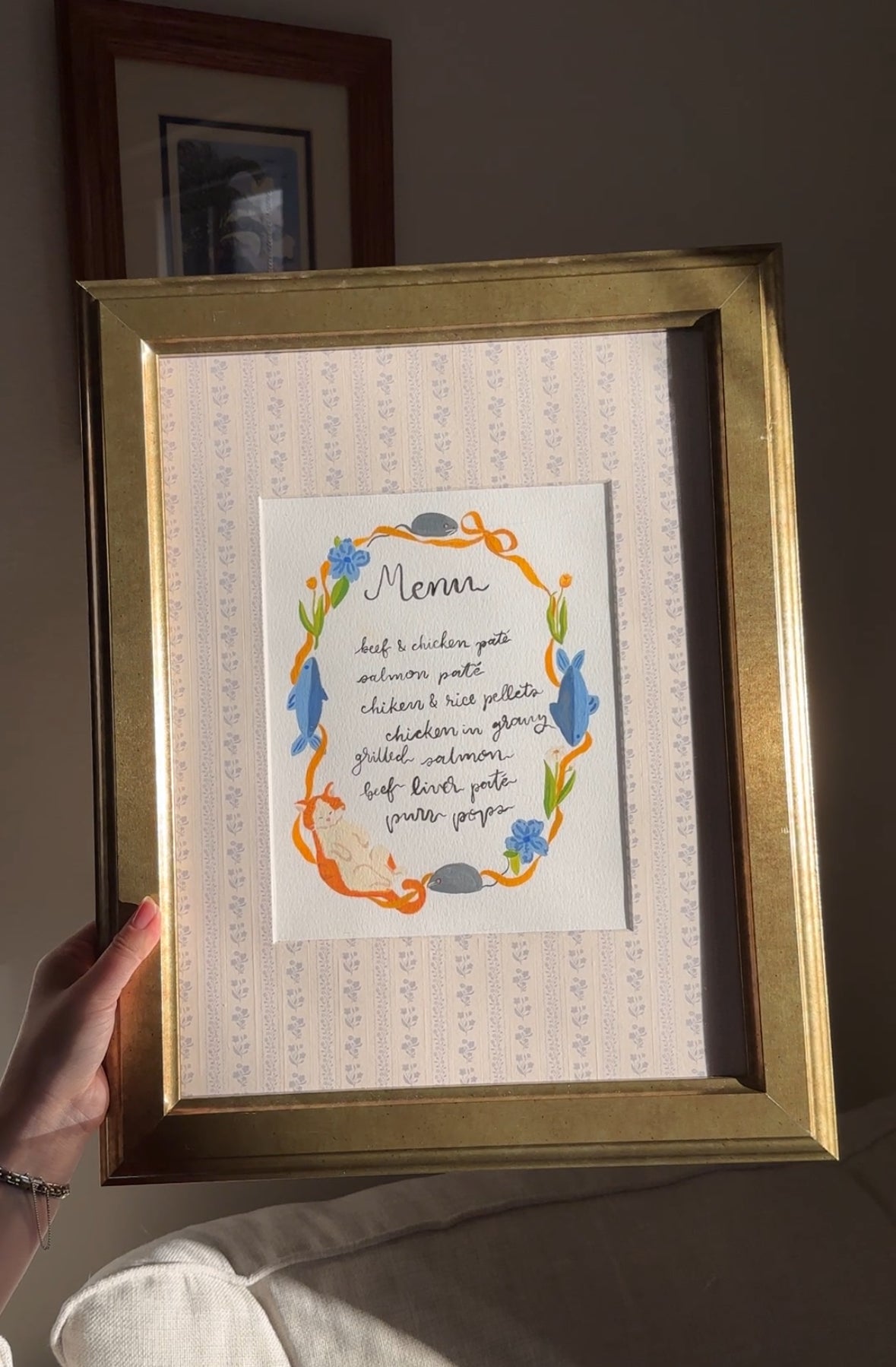 Custom Hand-Painted Pet Menu