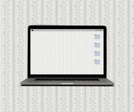 Amy Vintage Computer Wallpaper Pattern - Plan with Inès