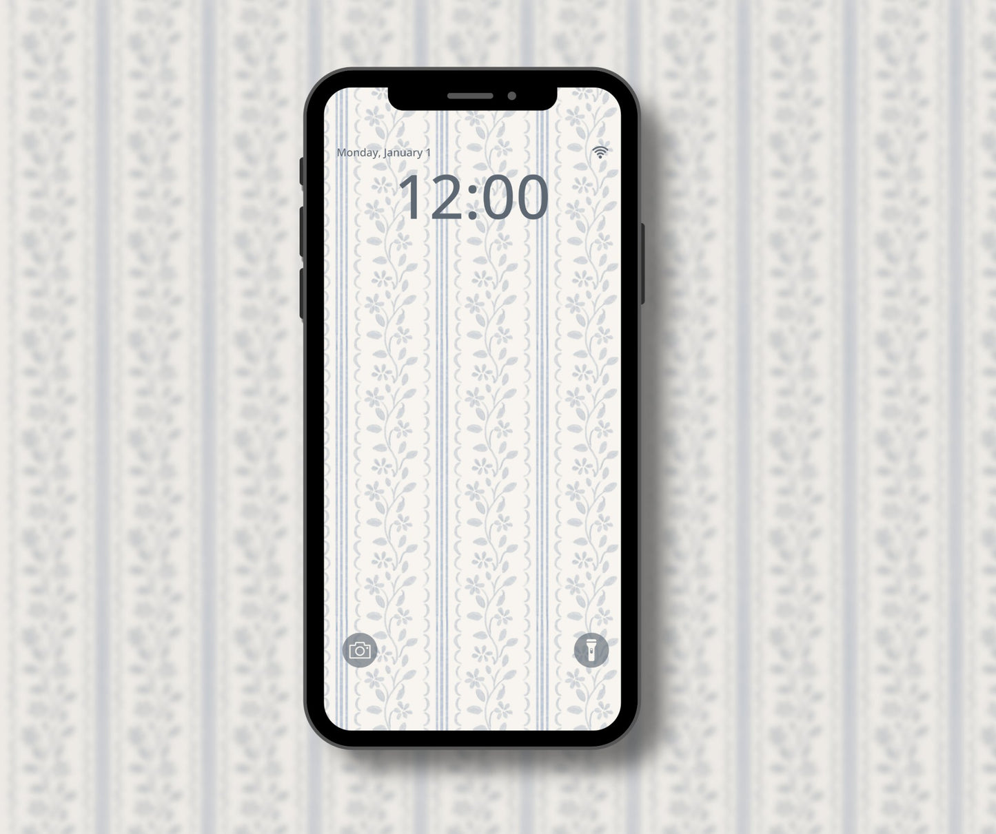 Amy Vintage Phone Wallpaper Pattern - Plan with Inès