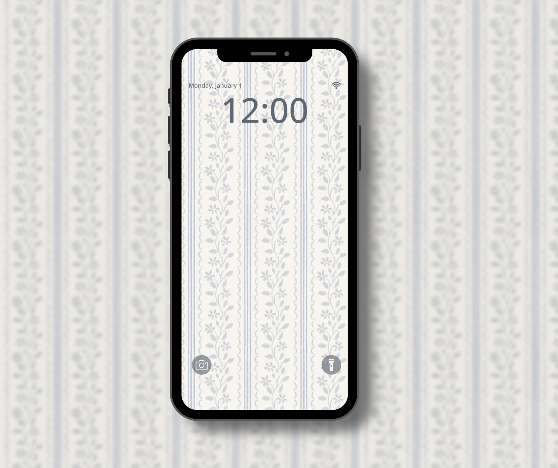 Amy Vintage Phone Wallpaper Pattern - Plan with Inès