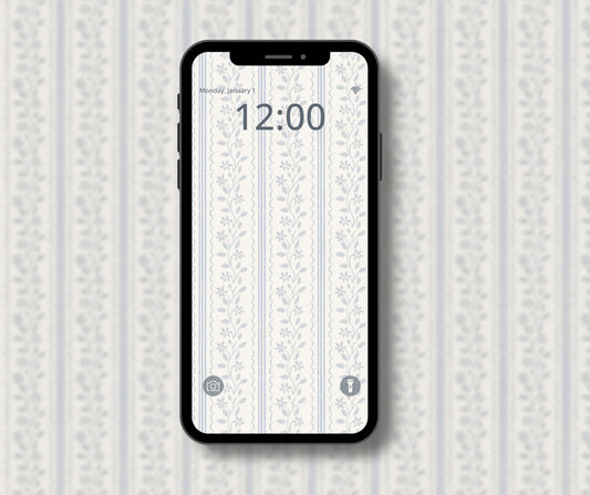 Amy Vintage Phone Wallpaper Pattern - Plan with Inès