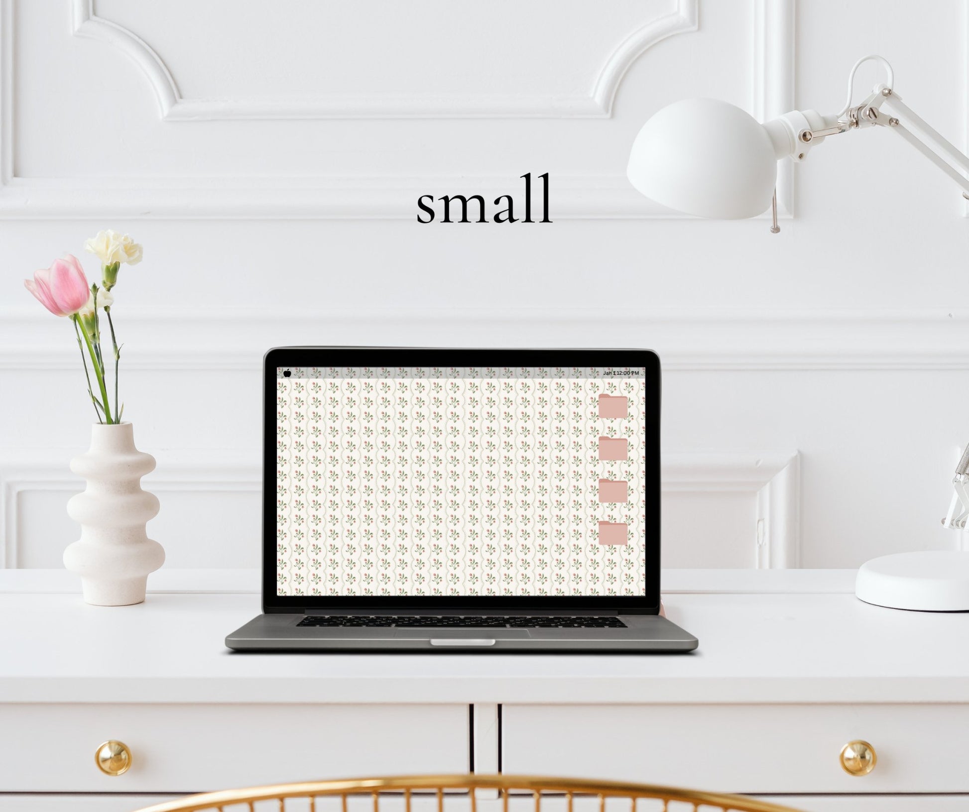 Annie Vintage Computer Wallpaper Pattern - Plan with Inès