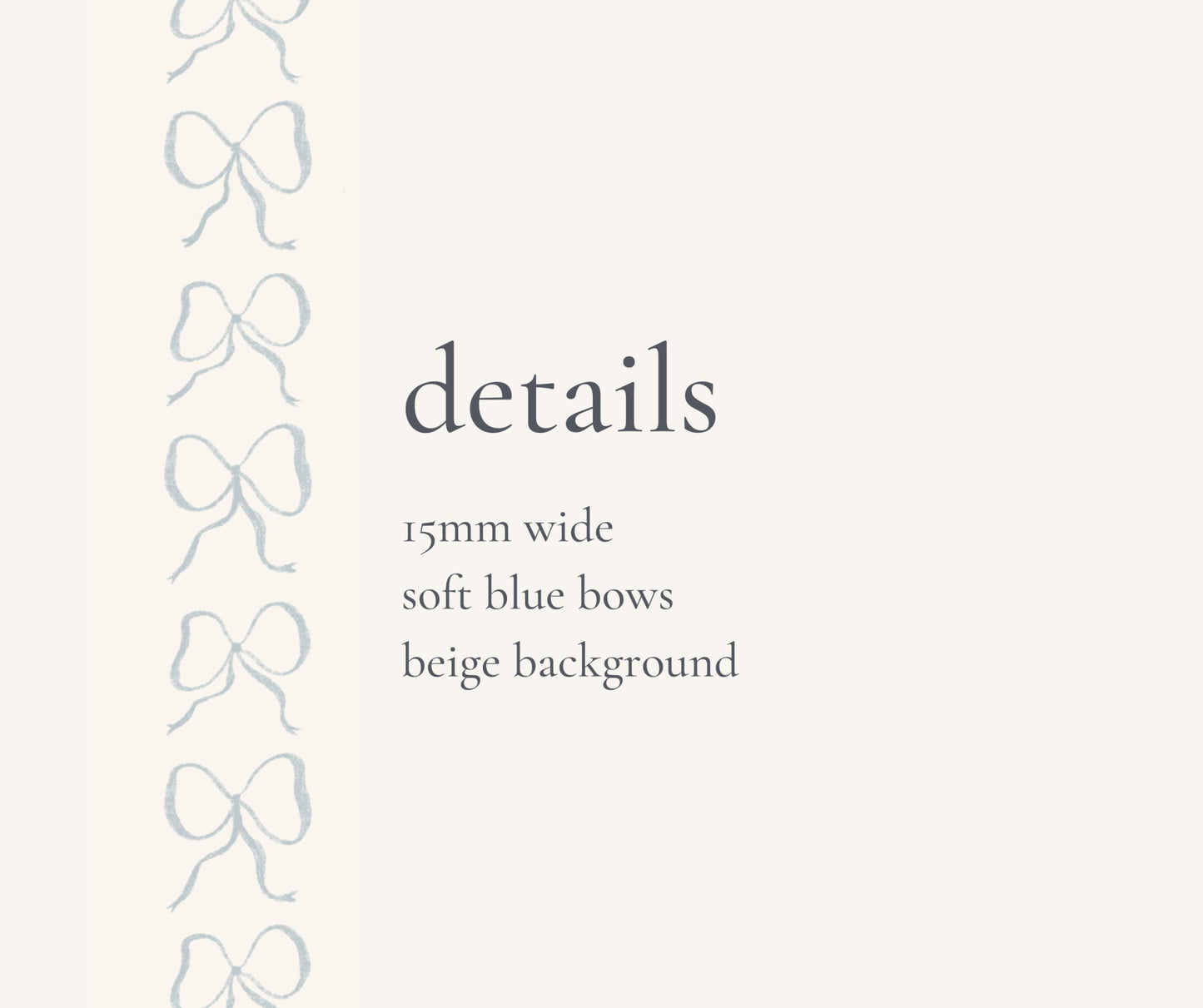 Blue Coquette Bow Washi Tape - Plan with Inès