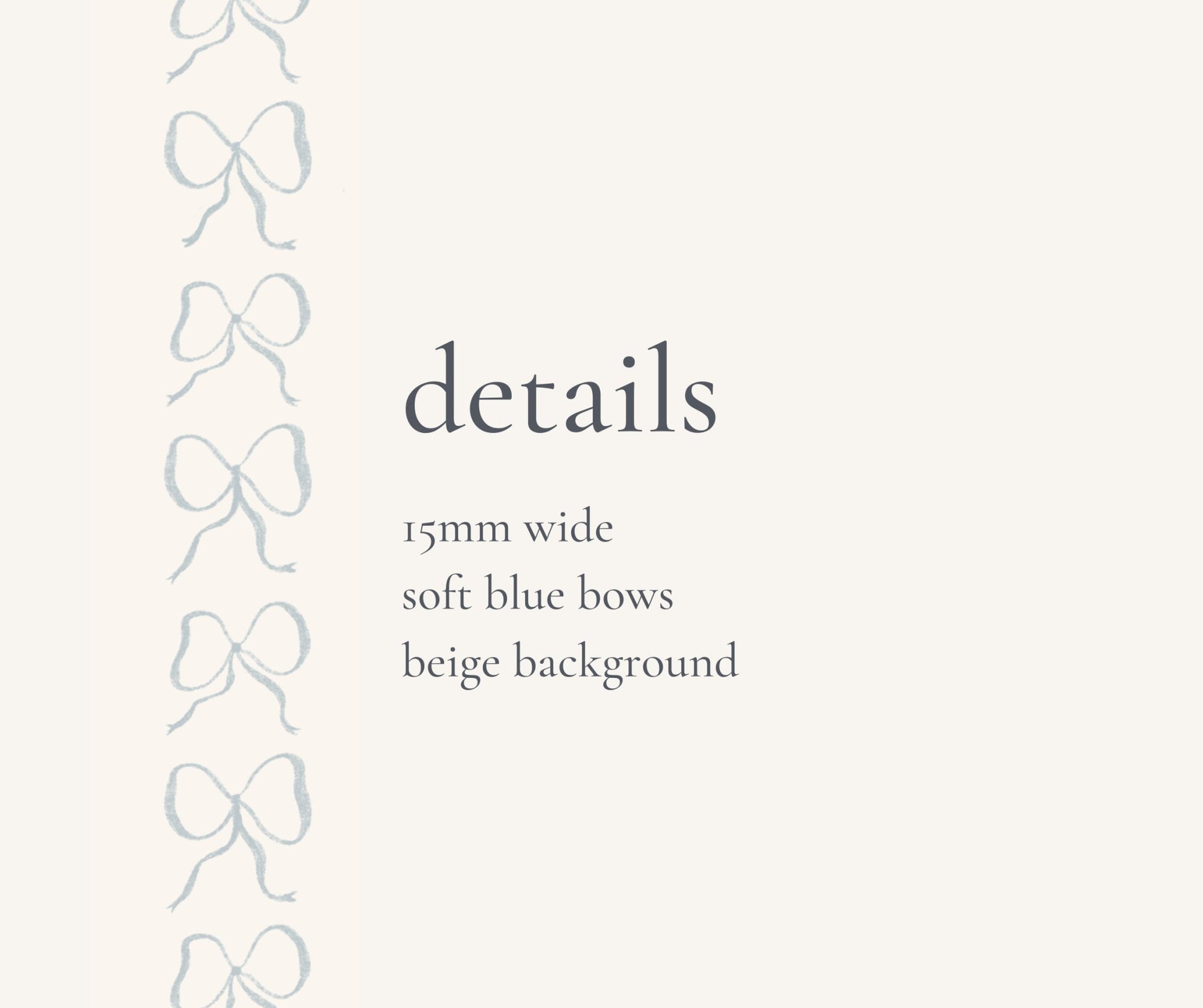 Blue Coquette Bow Washi Tape - Plan with Inès