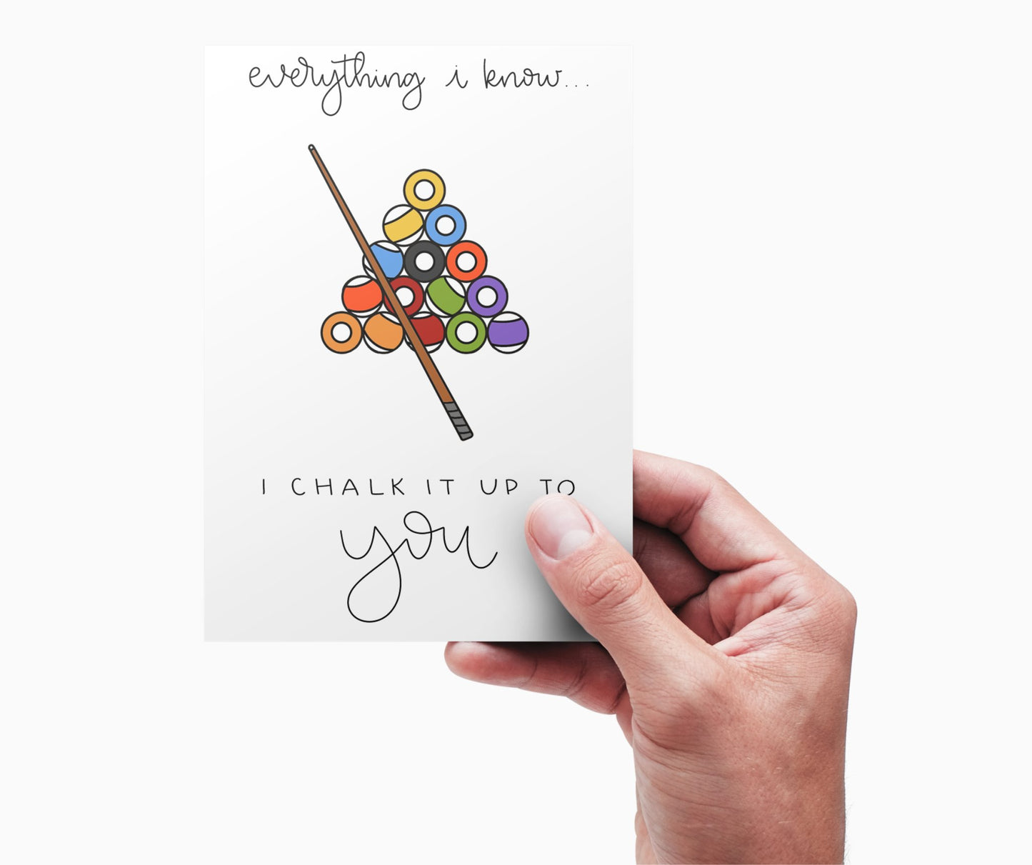 Card Color - In Printable - Billiards - Plan with Inès