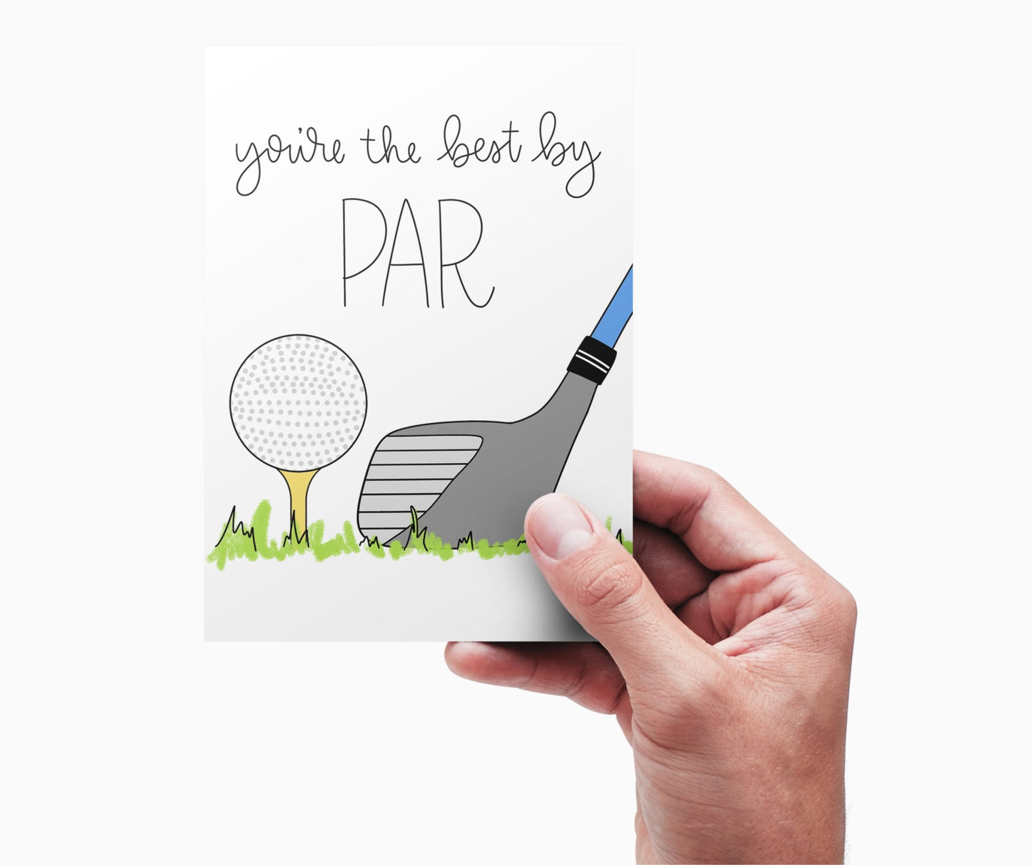 Father's Day + Mother's Day Card Color - In Printable - Golf Theme 2 - Plan with Inès