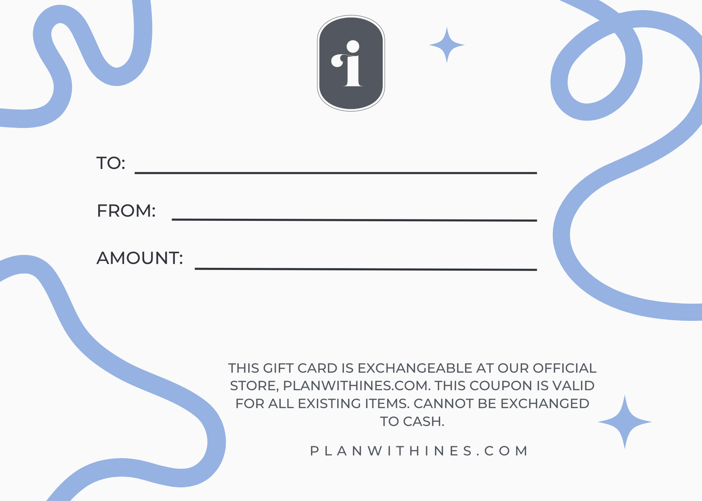 Plan with Inès Digital Gift Card - Plan with Inès