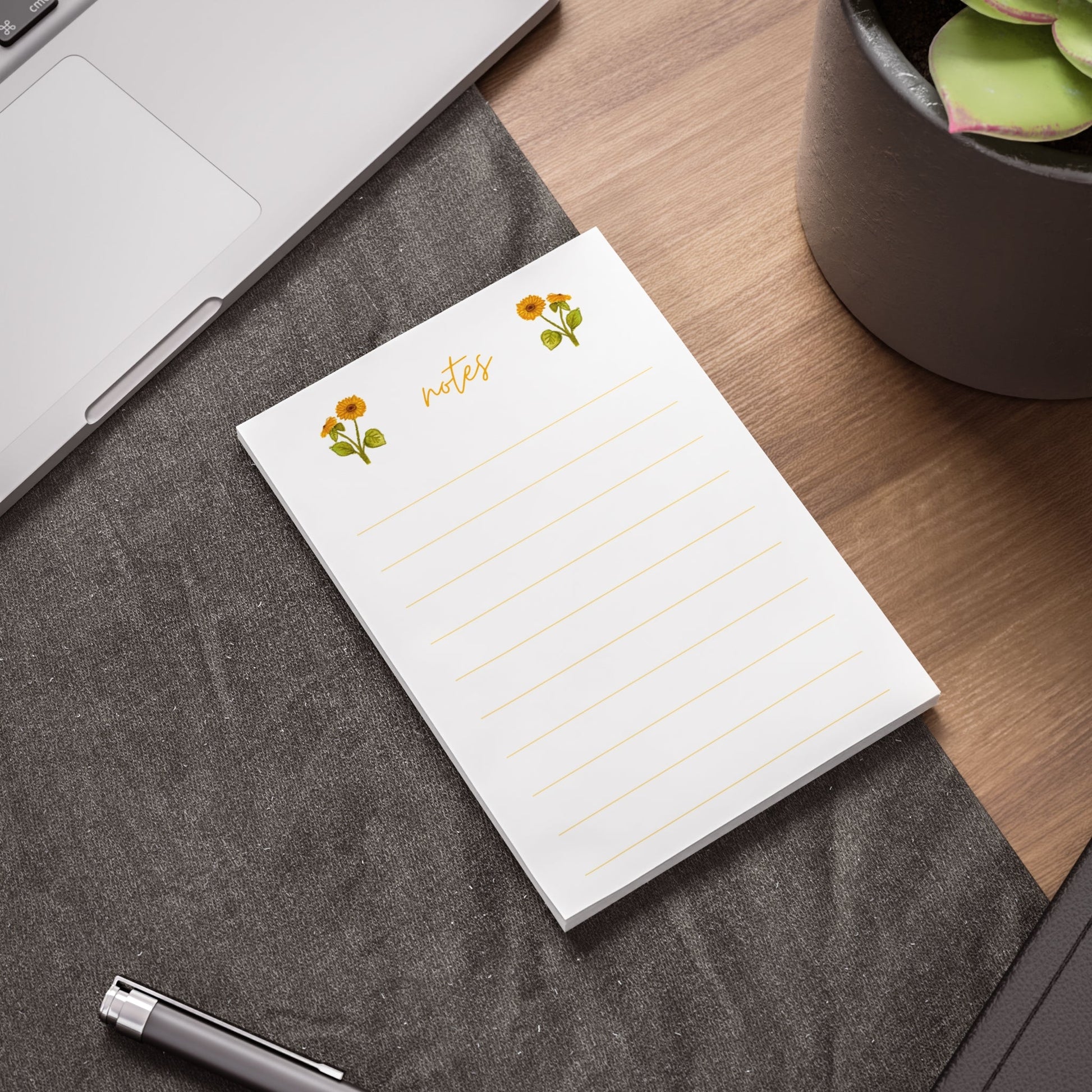Sunflower Watercolor Note Pads - Plan with Inès