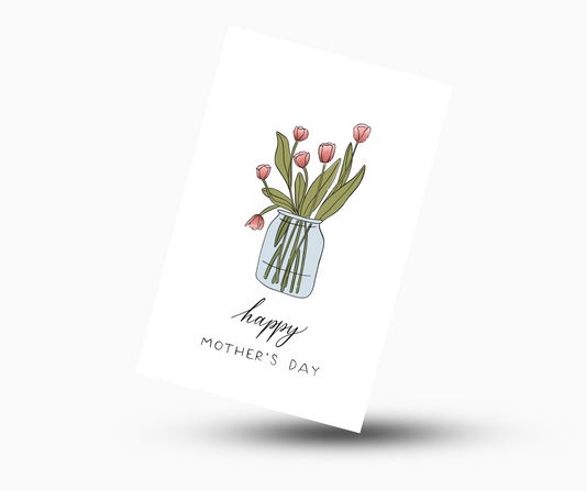 Bouquet Mother's Day Coloring Card