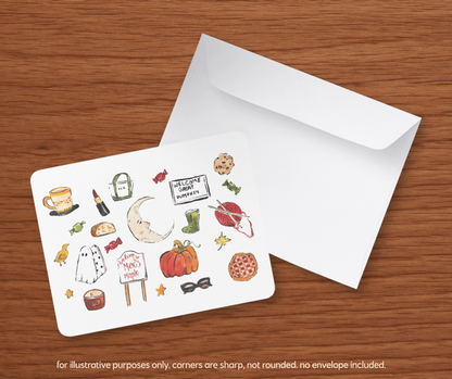 Fall Hand-Painted Postcard (Print)