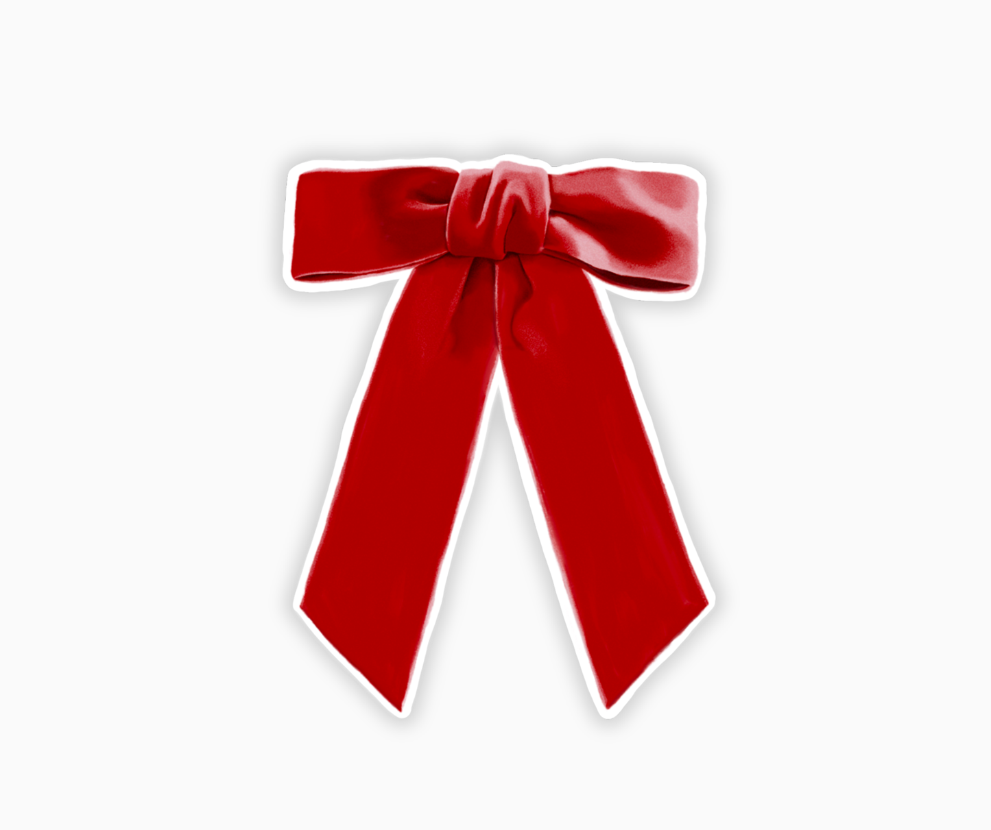 Red Velvet Bow Sticker