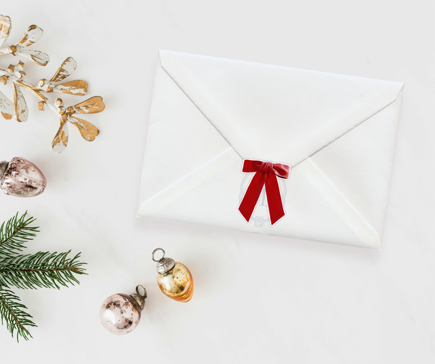 Red Velvet Bow Sticker