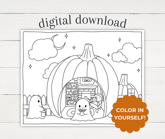 Halloween Coloring Page - Trick or Treat