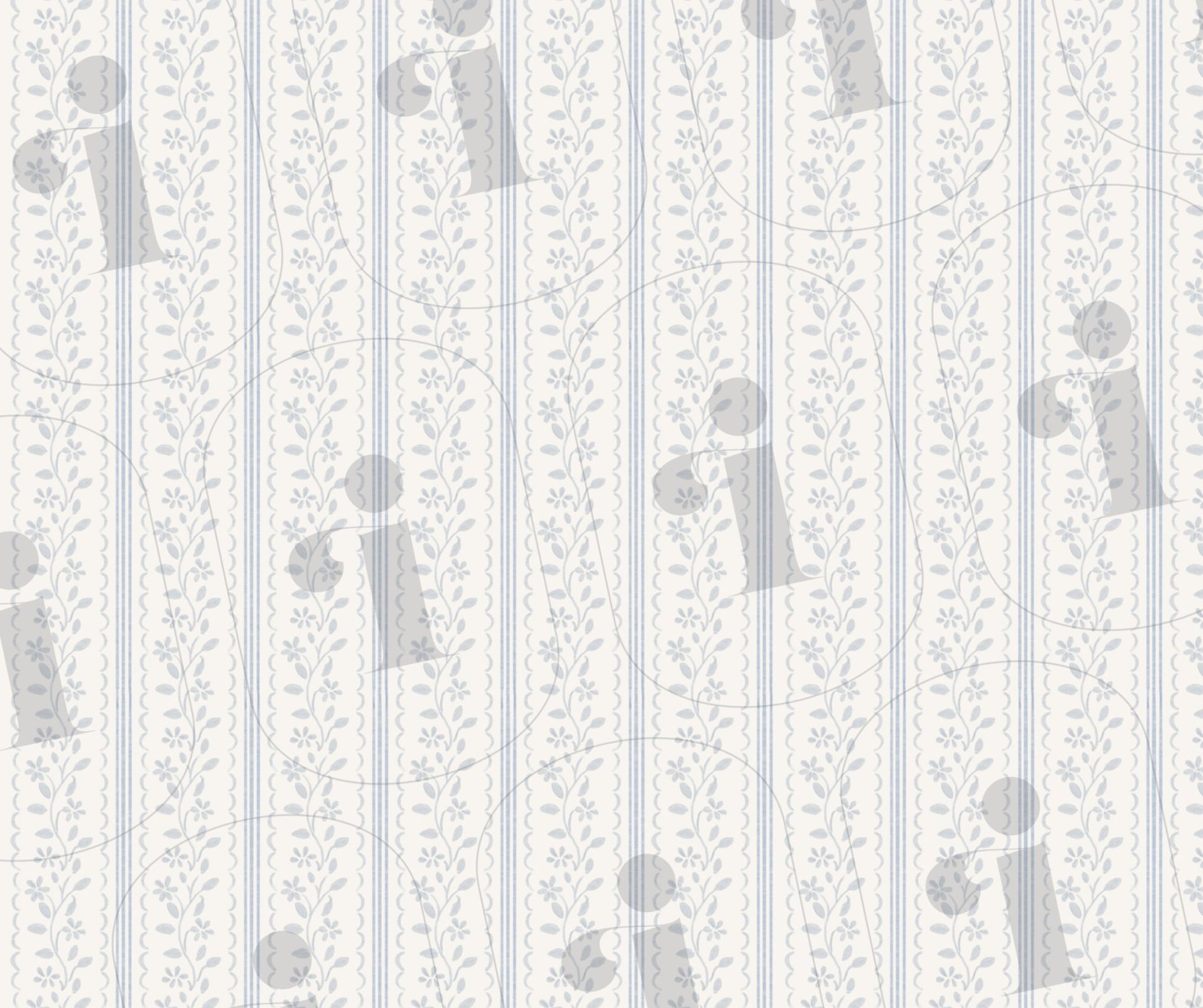 Amy Vintage Computer Wallpaper Pattern - Plan with Inès