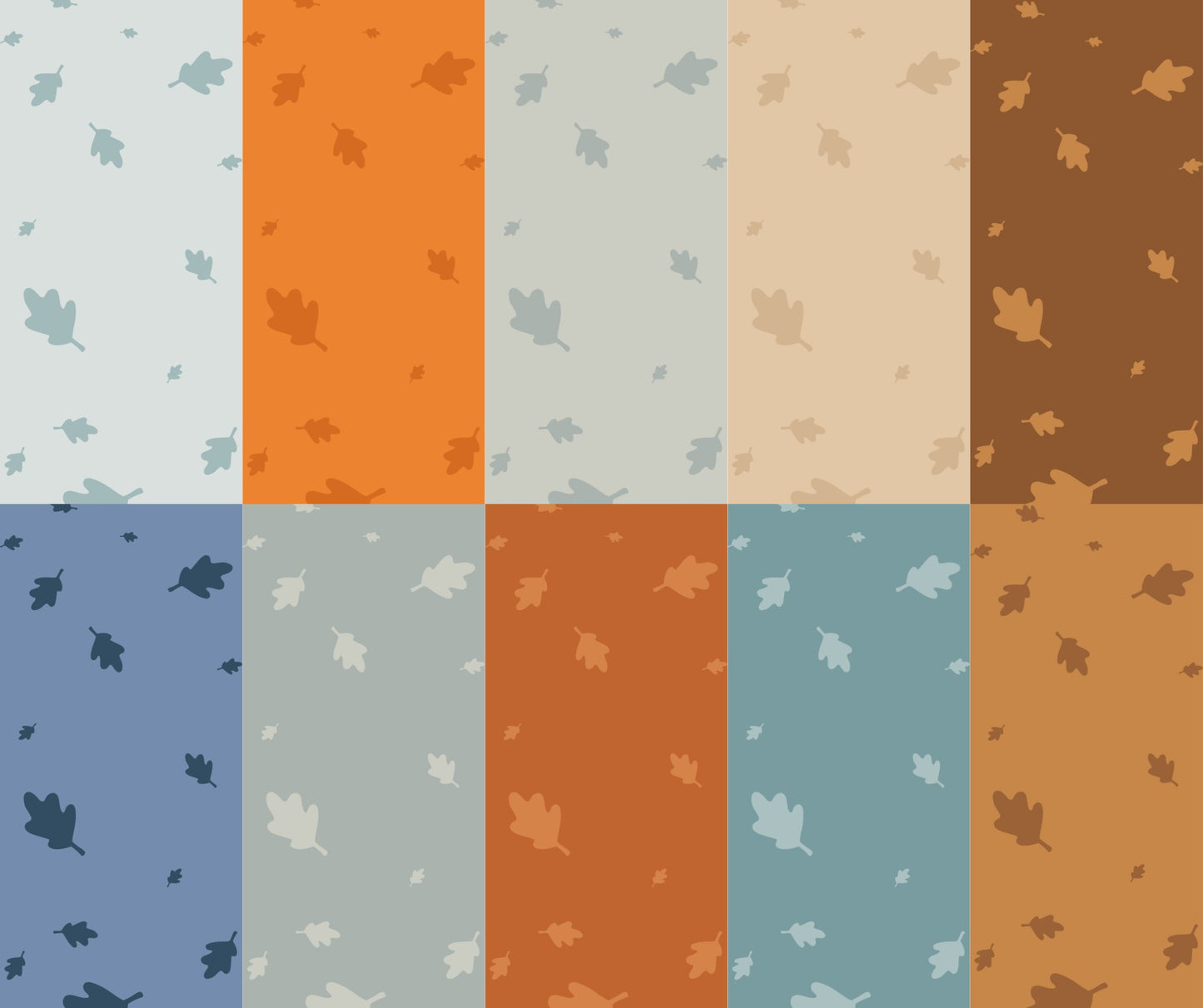 Bundle of 10 Fall Leaves Phone Wallpapers - Plan with Inès