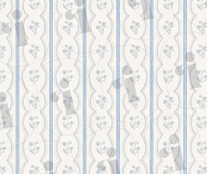 Daphne Vintage Phone Wallpaper Pattern - Plan with Inès