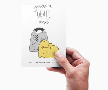 Father's Day Card Color - In Printable - Cheese - Plan with Inès