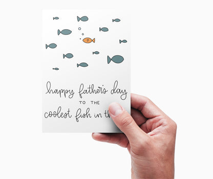 Father's Day Card Color - In Printable - Fishing - Plan with Inès