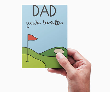 Father's Day Card Color - In Printable - Golf Theme 1 - Plan with Inès