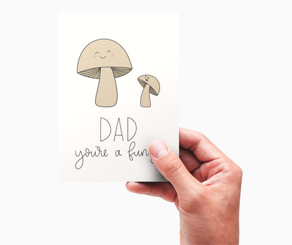 Father's Day Card Color - In Printable - Mushrooms - Plan with Inès