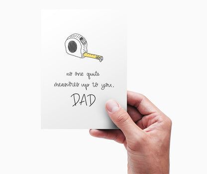 Father's Day Card Color - In Printable - Tape Measure - Plan with Inès