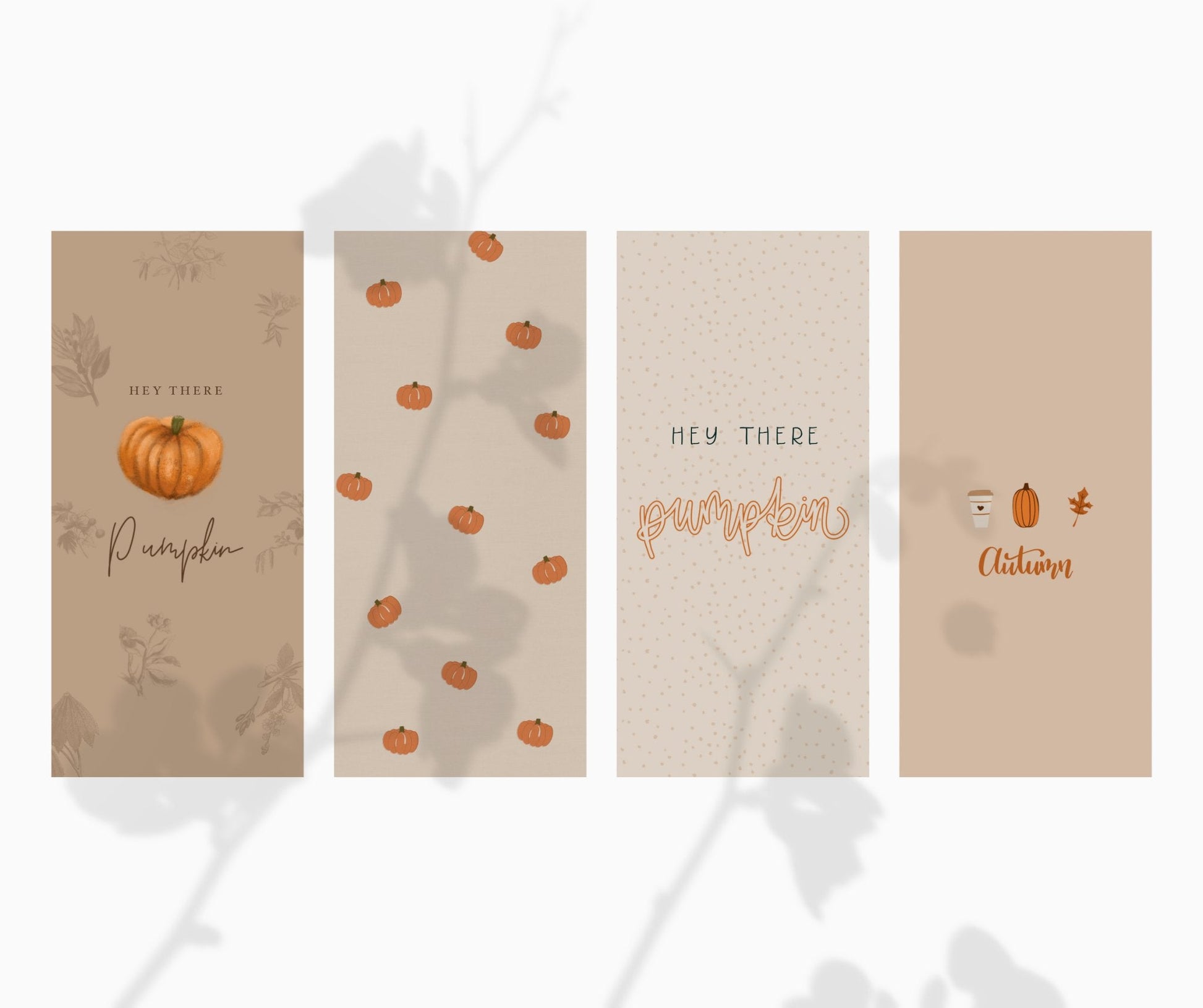 Four Pumpkin Fall Phone Wallpapers - Plan with Inès