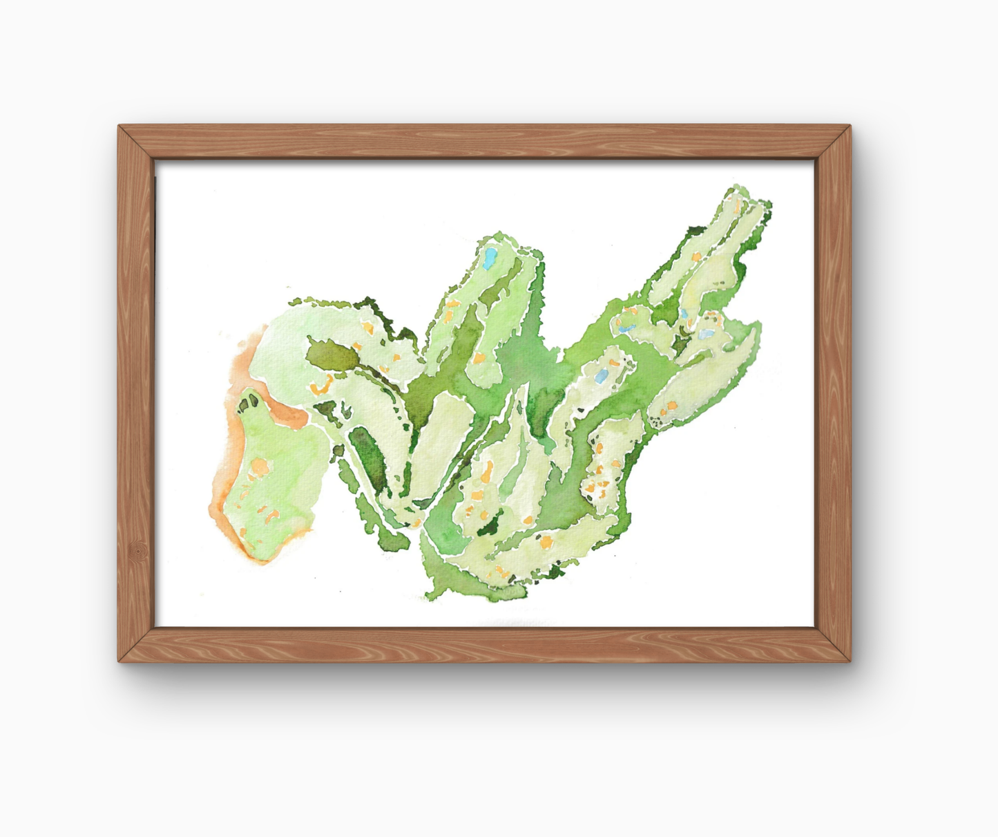 Custom Hand-Painted Golf Course Artwork