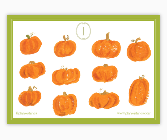 Halloween Pumpkins Sticker Sheet