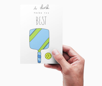 Pickleball Greeting Coloring Card - Plan with Inès