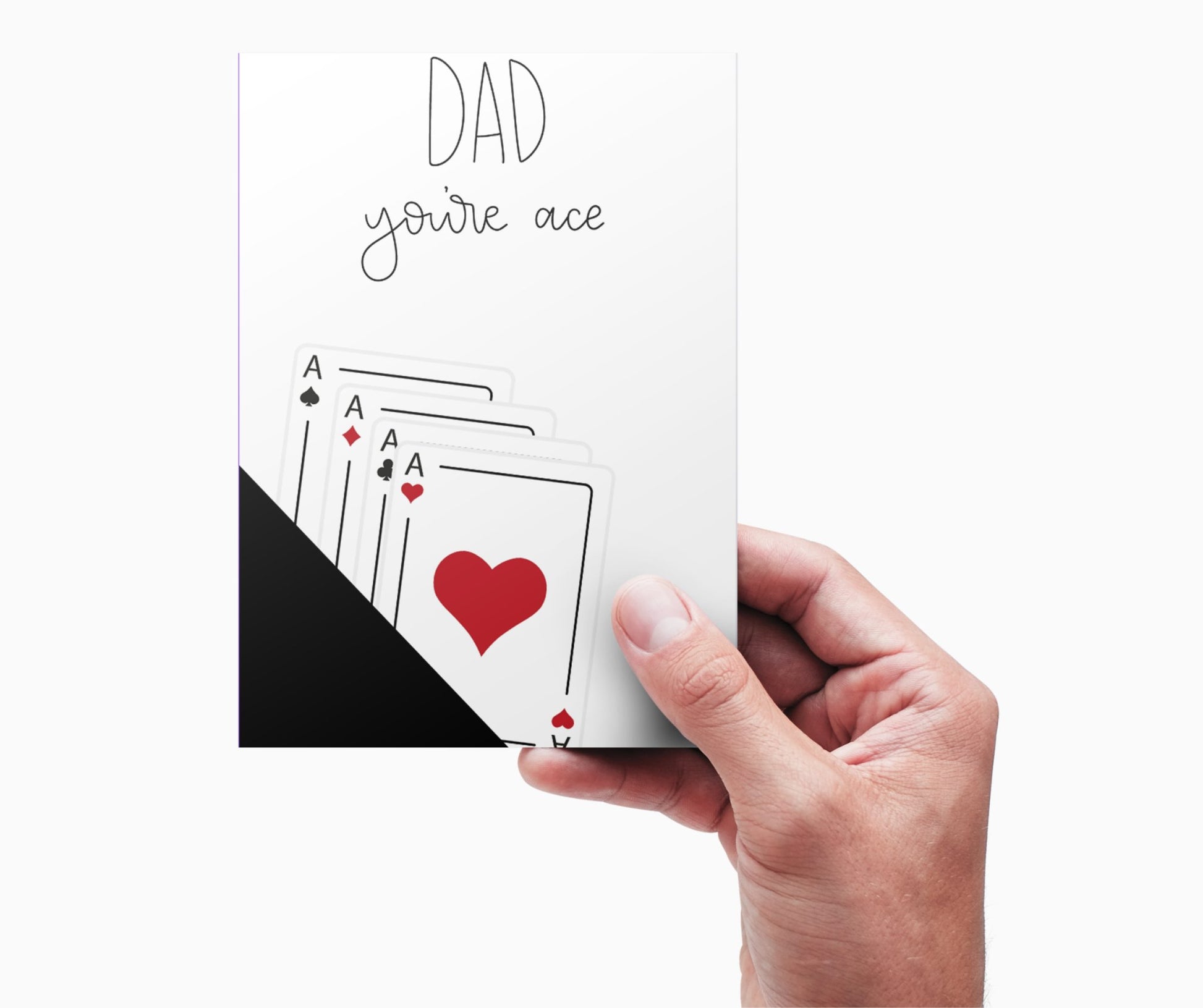 Poker Father's Day Card - DIY Instructions and Printout - Plan with Inès