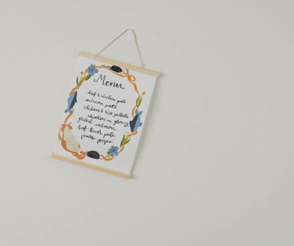 Custom Hand-Painted Pet Menu