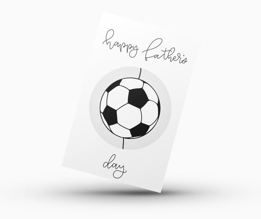 Soccer Father's Day Card - DIY Instructions and Printout - Plan with Inès