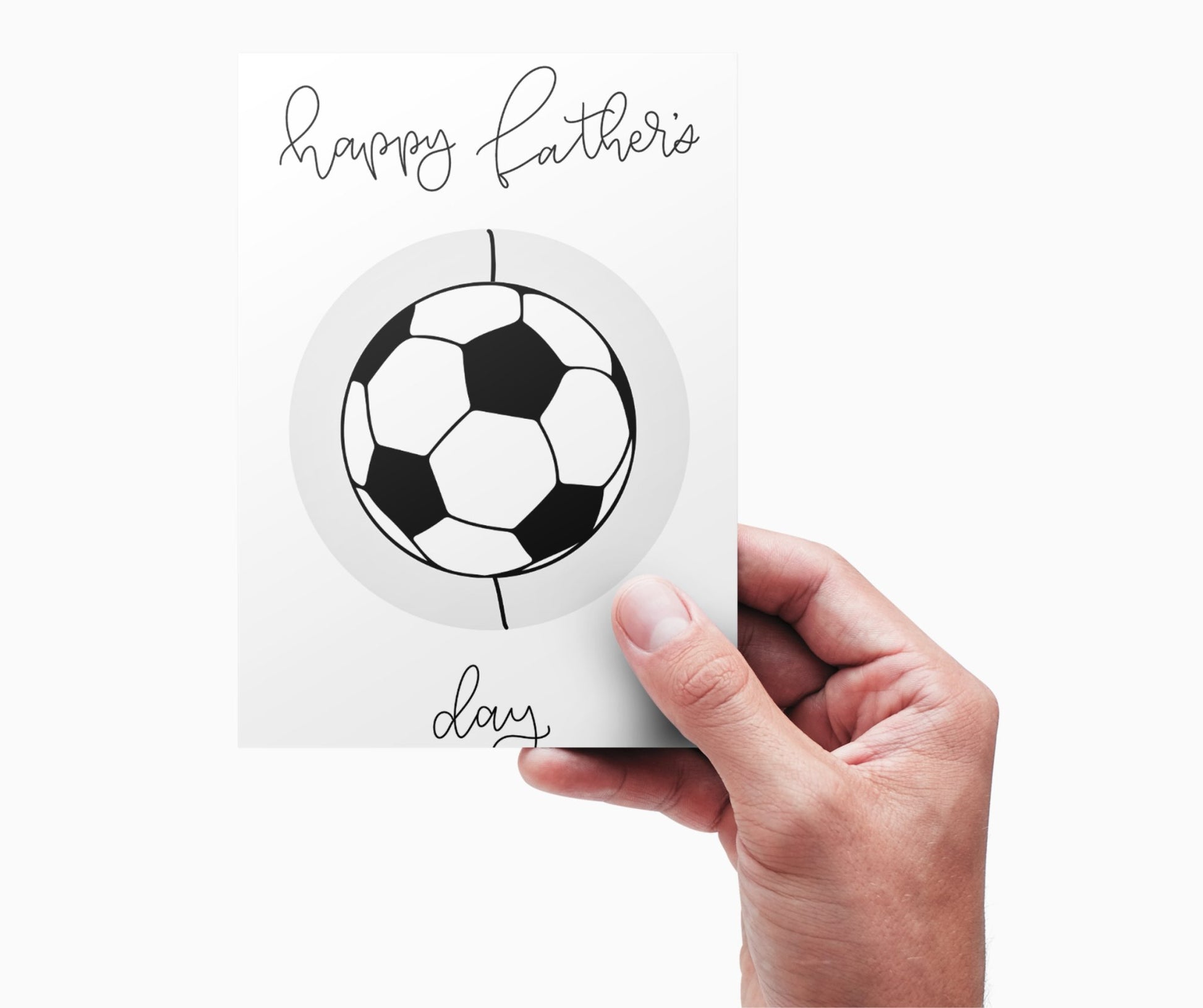 Soccer Father's Day Card - DIY Instructions and Printout - Plan with Inès