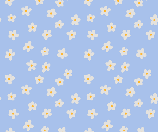 Floral Phone Wallpaper in Blue