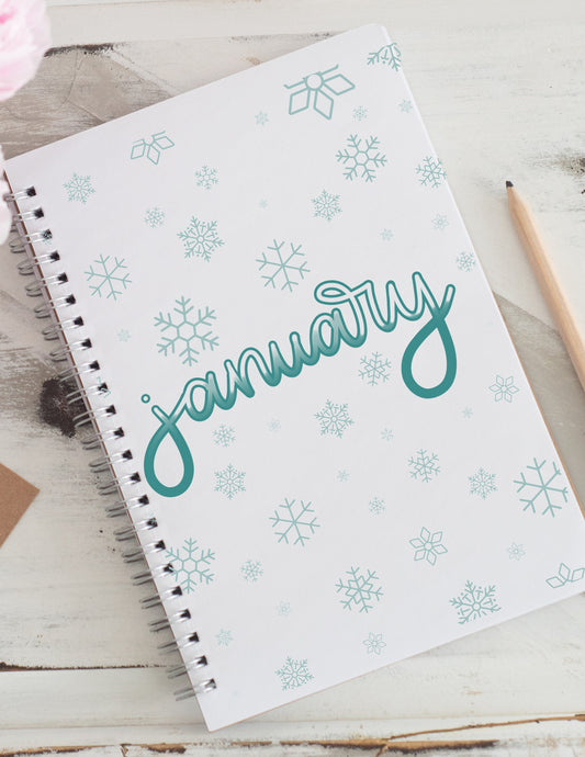 Winter Bullet Journal Theme - 13 pages