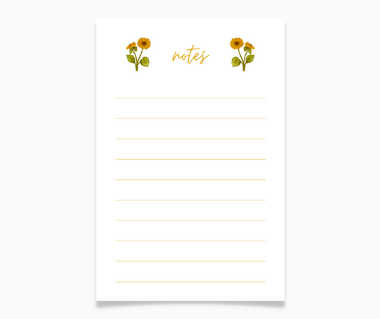 Sunflower Floral Note Pad - Post-it®