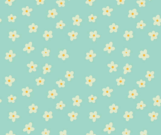 Floral Phone Wallpaper in Mint